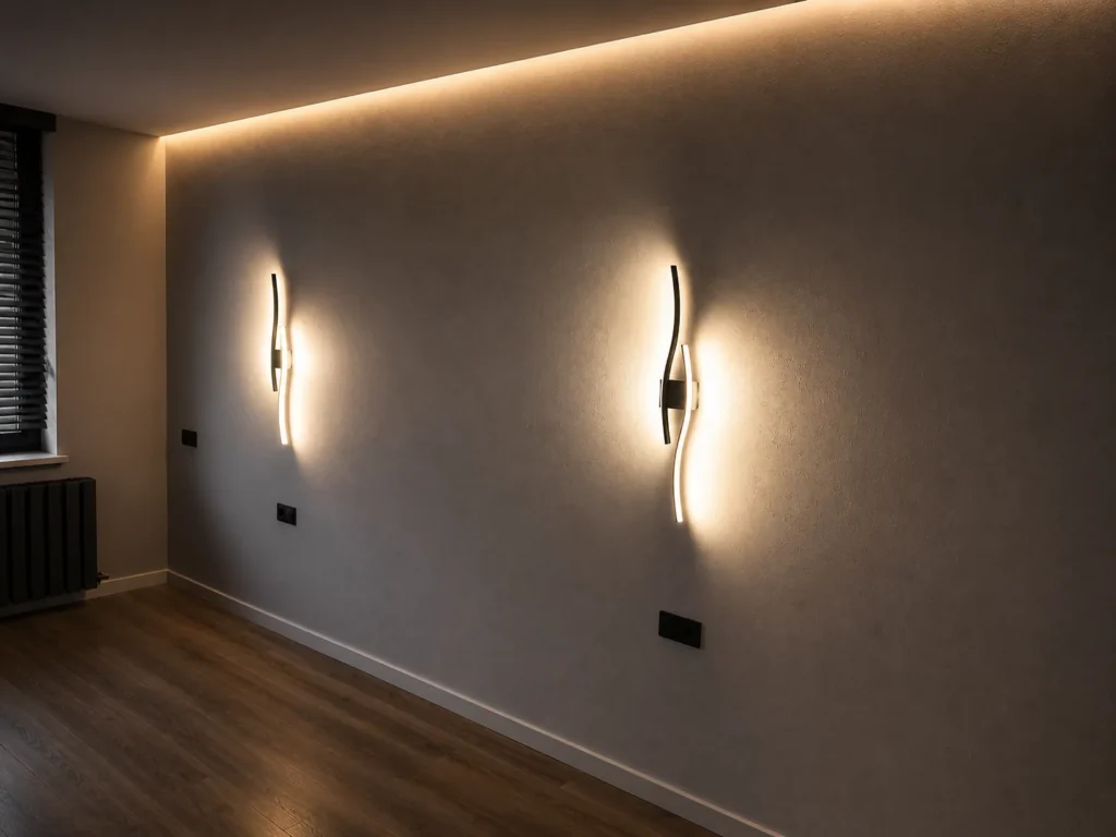 Про нас Сучасне LED-освітлення та декоративні настінні світильники після електромонтажних робіт Voltyria в Одесі