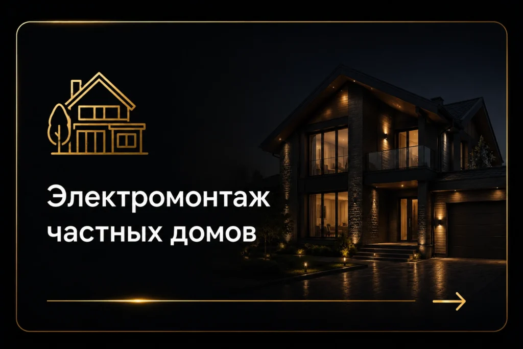 Электромонтаж частных домов Одесса — инженерные решения Voltyria card