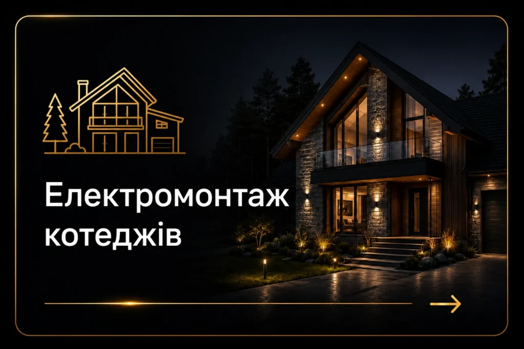 Комплексні інженерні рішення з електромонтажу в Одесі Електромонтаж котеджів в Одесі — сучасний котедж із професійно спроєктованою системою електропостачання від Voltyria.