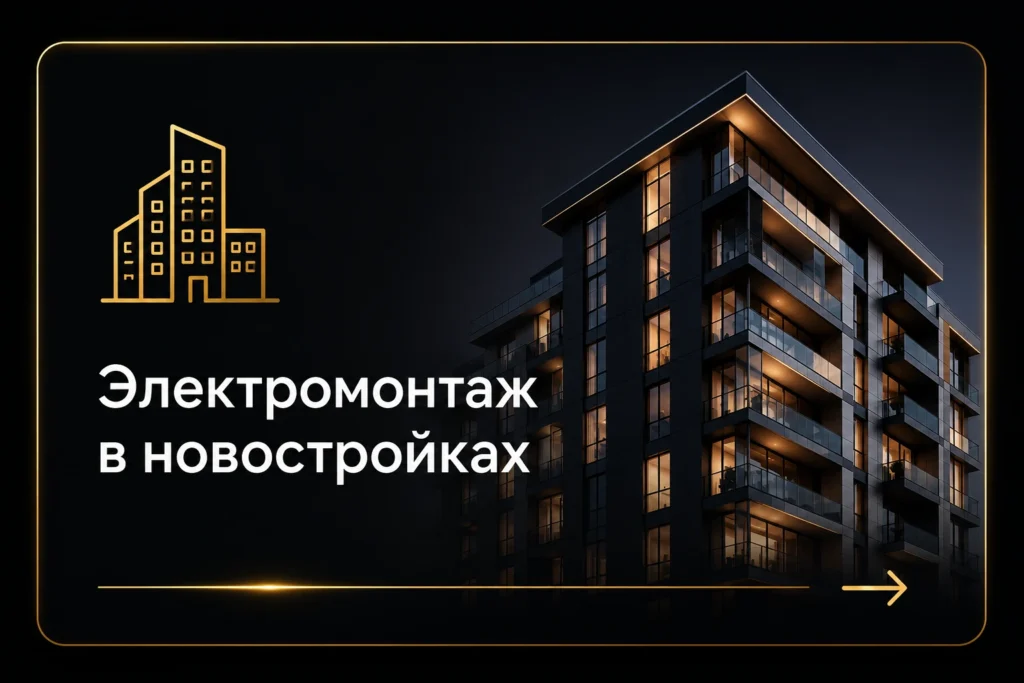 Электромонтаж в новостройках Одесса — инженерные решения Voltyria card
