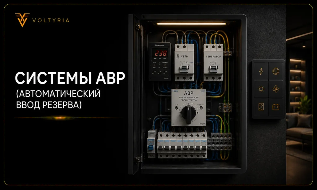 Система АВР для автоматического ввода резерва и переключения электропитания — Voltyria