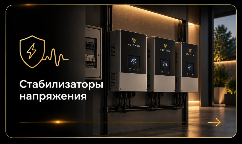 Стабилизаторы напряжения для защиты электросети дома от перепадов напряжения — Voltyria